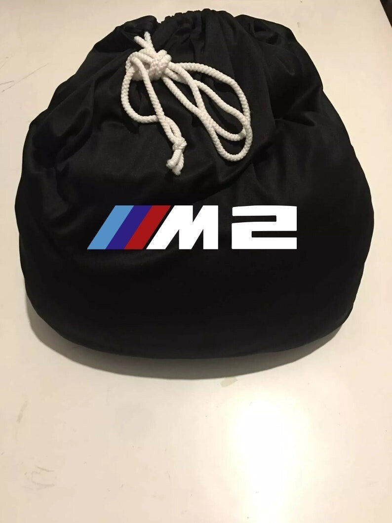 Black Car Cover For BMW M2 Class Dust Proof Windproof  Combing Soft Indoor Car