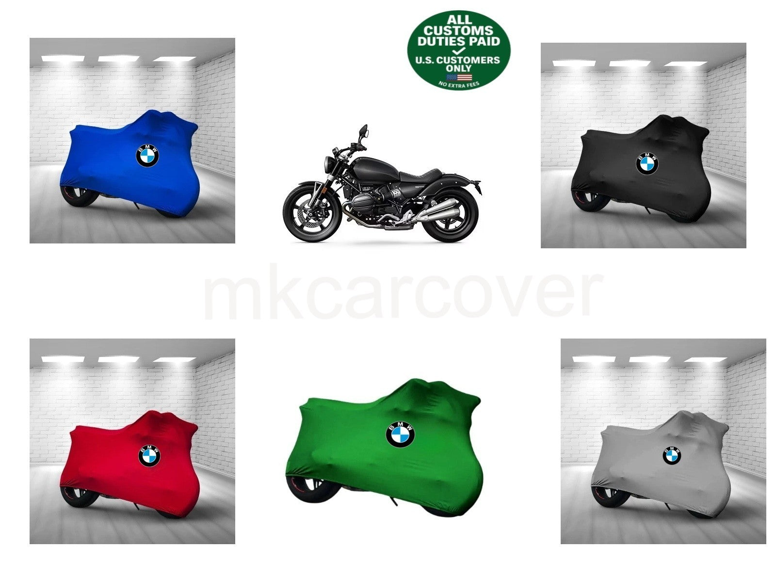 For BMW R 18 Combed Cotton Motorcycle Cover Custom Fit Soft Elastic Indoor