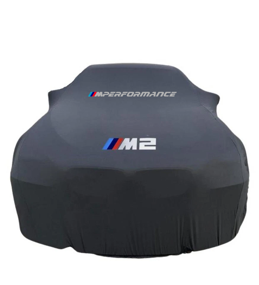 Black Car Cover For BMW M2 Class Dust Proof Windproof  Combing Soft Indoor Car