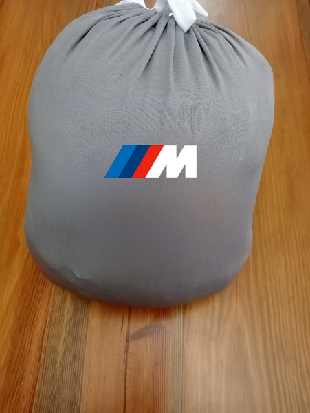 Gray Car Cover For Bmw M Performance Class Dust Proof Windproof  Combing  Cover