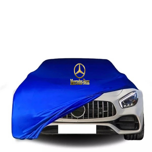 Blue Car Cover For Mercedes-Benz Class Dust Proof Windproof  Combing Indoor Car