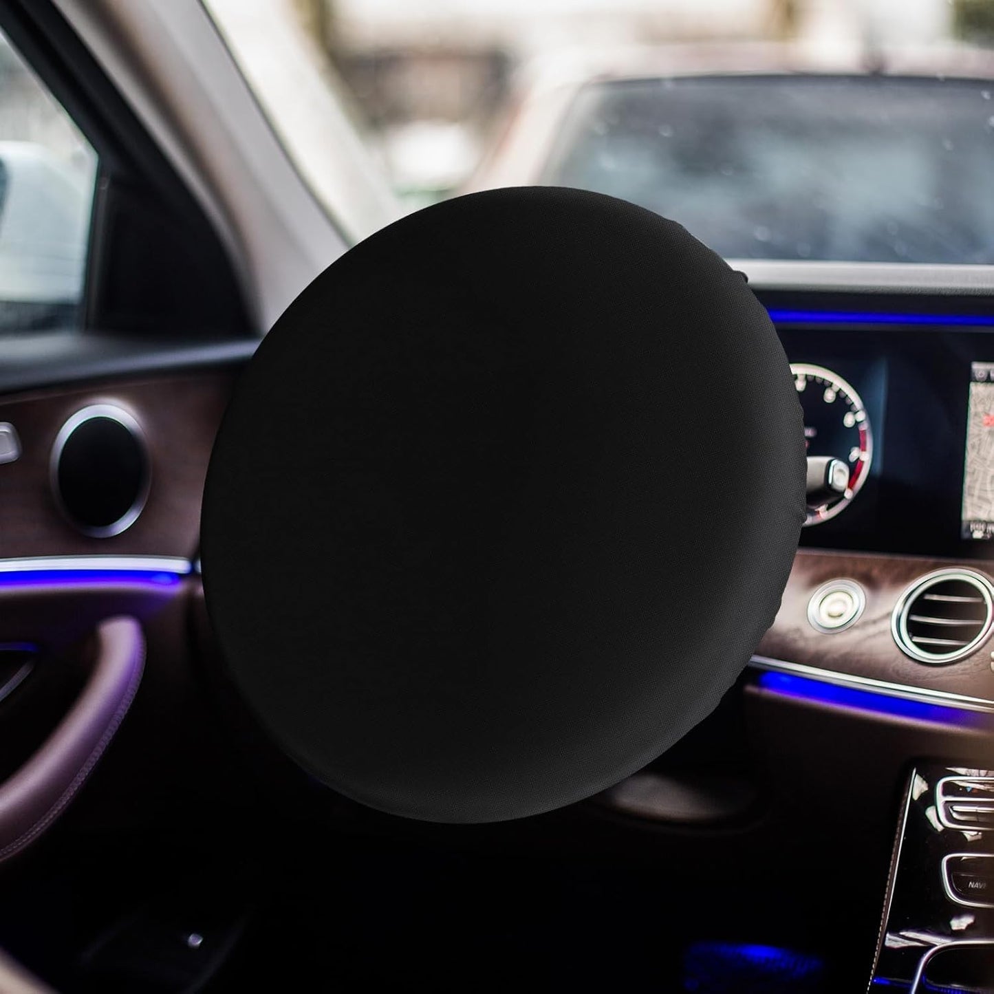 Car Steering Wheel Sunshield Cover, Steering Wheel Cover Sunshade with Scratch