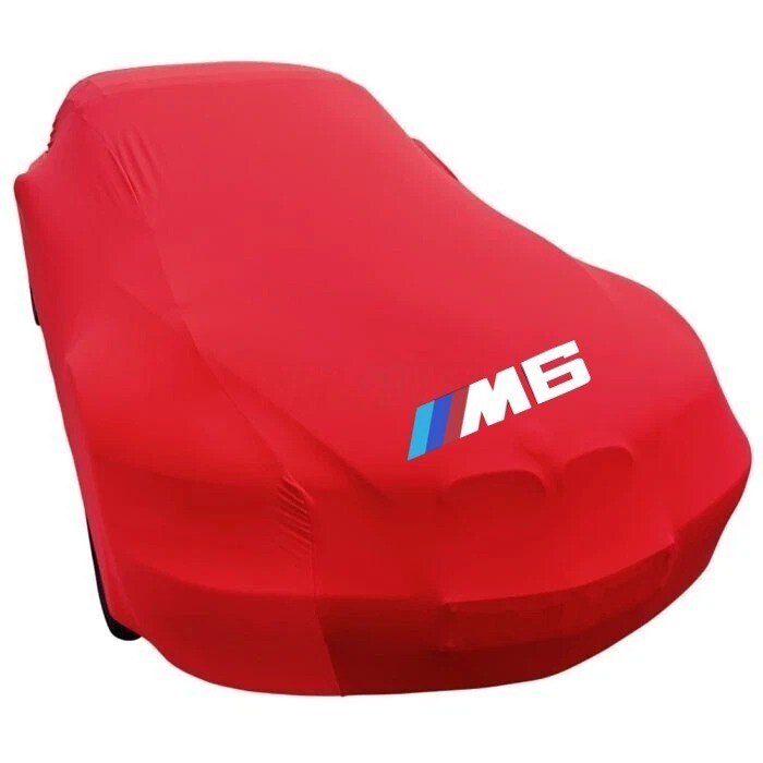 Red Car Cover For BMW M6 Class Dust Proof Windproof  Combing Indoor Car Cover